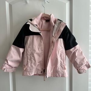 North Face fleece lined jacket